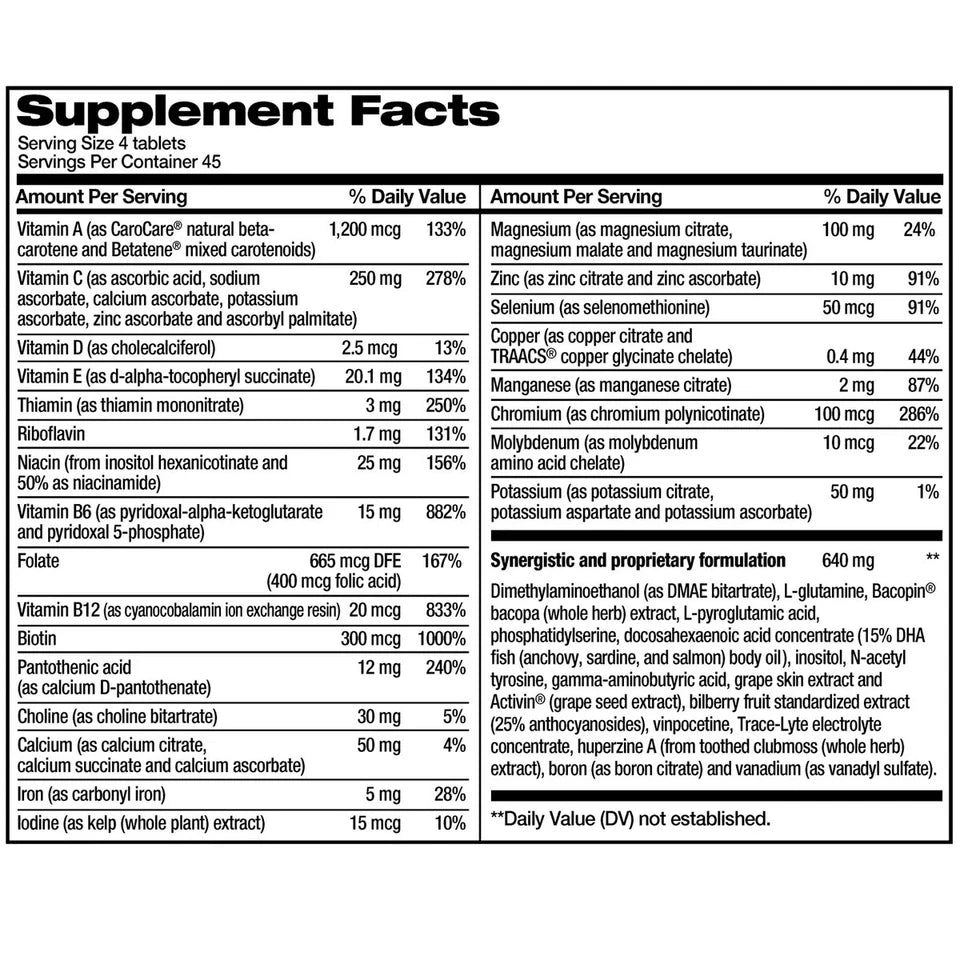 FOCUS Factor Dietary Supplement Nutrition for the Brain 180 Tablets EXP 2028