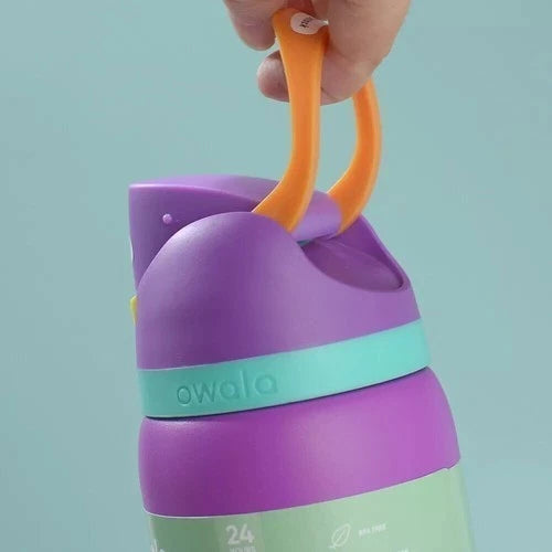 32oz InsulatedOwalaWater Bottle Drinking Exclusive Tied Flip Top FreeSip Bow