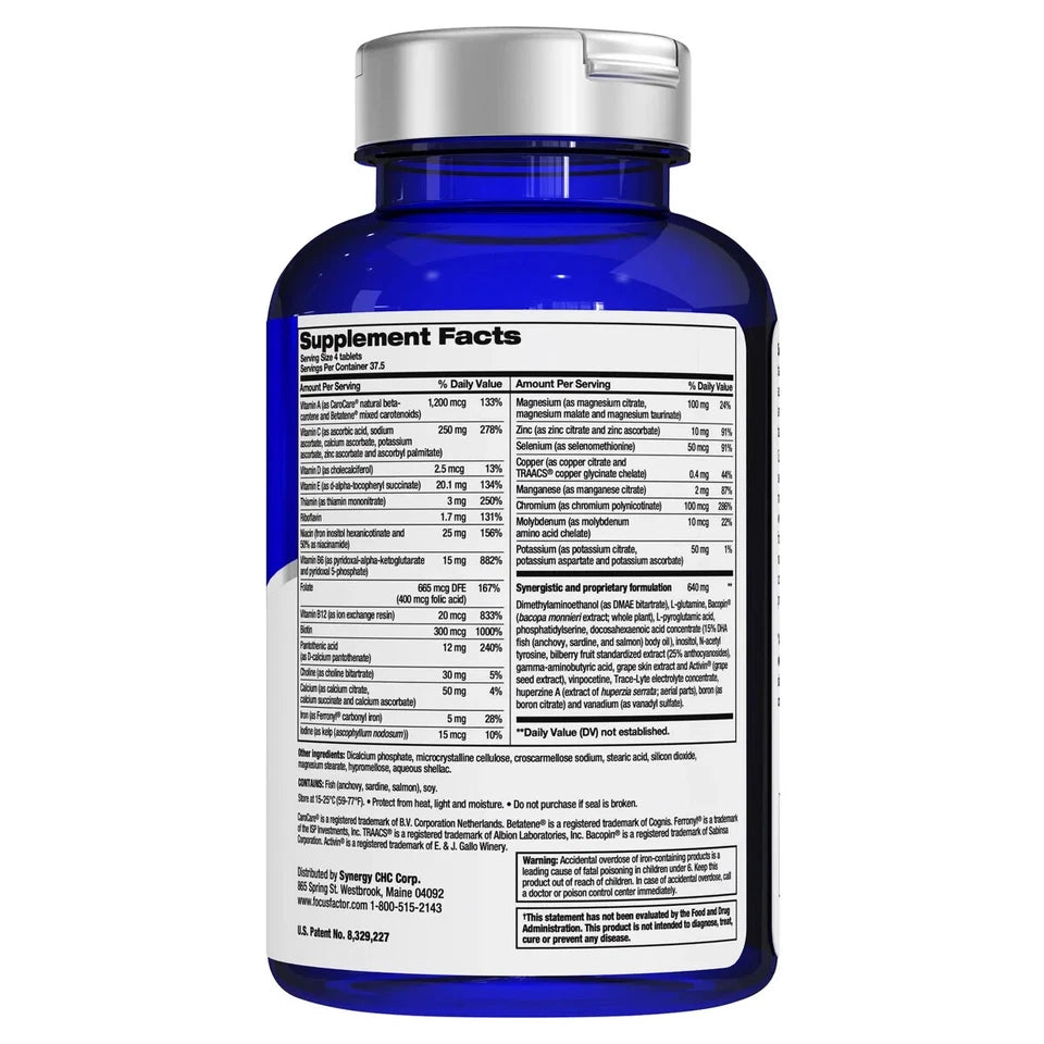FOCUS Factor Dietary Supplement Nutrition for the Brain 180 Tablets EXP 2028